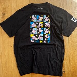 DISNEY + NEFF MICKEY MOUSE PRINT Black Tee - L